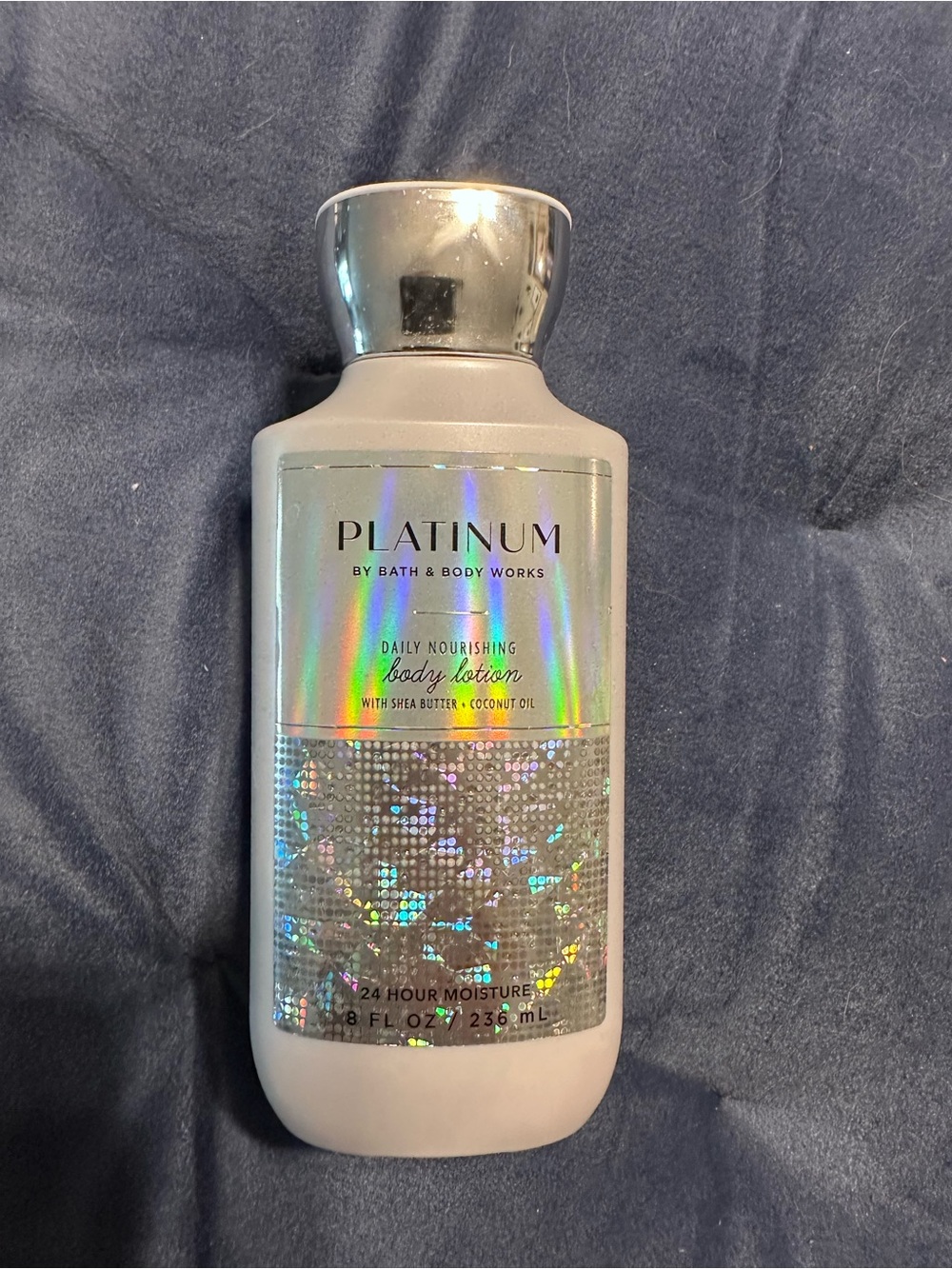Bath & Body Works Platinum Body Lotion - Holographic Silver